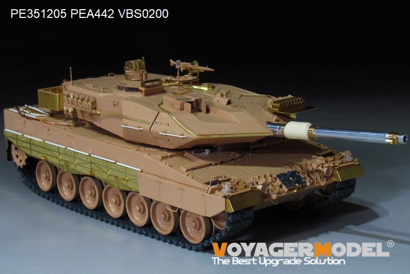 Maquette Voyager PE351205 Char de combat principal allemand Leopard 2A5 de base (pour RFM 5076) 1/35 – immagine 2