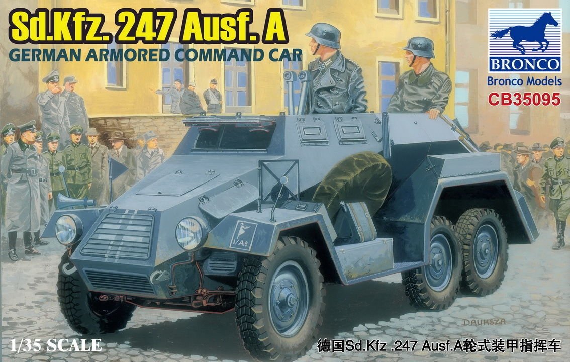 Bronco CB35095 VOITURE DE COMMANDEMENT BLINDÉE ALLEMANDE Sd.Kfz.247Ausf.A (1/35)