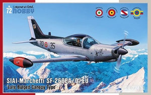 Special Hobby 72433 SIAI-Marchetti SF-260 EA/D/EU « Verrière bombée tardive » 1/72