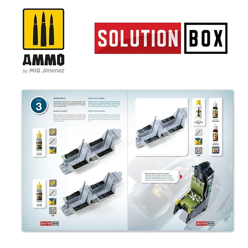 AMMO de Mig Jimenez 6509 Comment peindre les chasseurs gris de l&amp;#39;USAF Navy - Livre de solutions – immagine 2