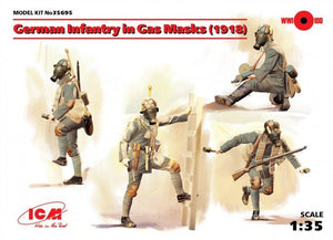 ICM 35695 Infanterie allemande avec masques à gaz (1918) 1/35