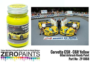 Peinture jaune Zero Paints 1068 pour Corvettes C5R-C6R 60 ml
