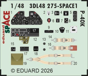 Eduard 3DL48275 P-40K SPACE EDUARD 1/48
