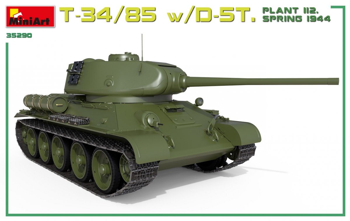 Miniart 35290 T-34/85 avec D-5T. Usine 112. Printemps 1944. Maquette intérieure 1/35 – immagine 3