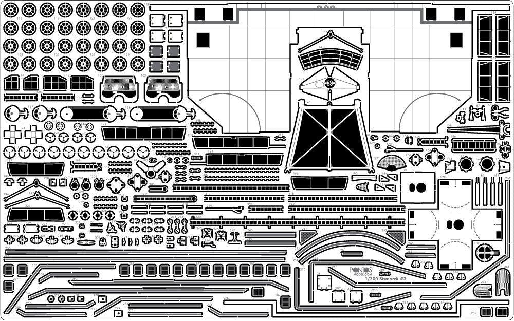 Pontos 27001F1 BISMARCK 1941 Kit de détail avancé (1/200)  – image 14