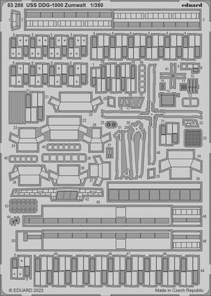 Maquettes Eduard 53288 USS DDG-1000 Zumwalt SNOWMAN, TAKOM 1/350