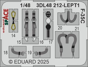 Eduard 3DL48212 F-35C SPACE Tamiya 1/48 – immagine 3