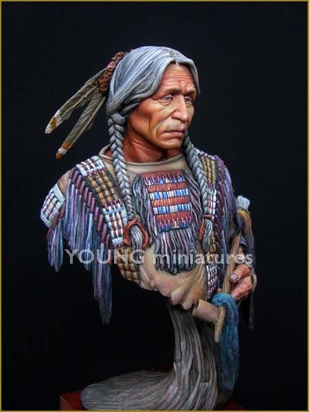 Figurine miniature Young Miniatures YH1818 Indien Sioux 1/10 – immagine 3