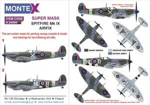 Montex K24094 SPITFIRE IXc pour AIRFIX 1/24