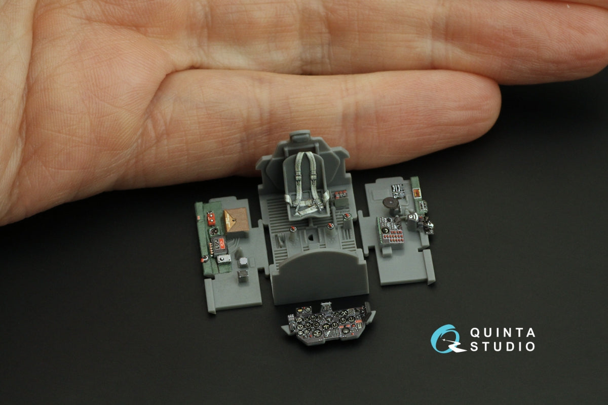 Intérieur coloré imprimé en 3D sur papier décalcomanie Quinta Studio QD72153 P-47D Thunderbolt Bubbletop (Tamiya) 1/72 – imagen 9