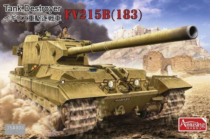 Maquette amusante de chasseur de chars FV215B (183) au 1/35 (référence 35A008)