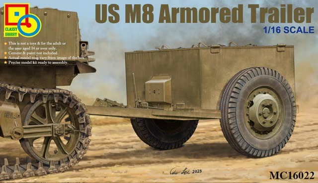 Classy Hobby MC16022 M8 Armored Trailer 1/16