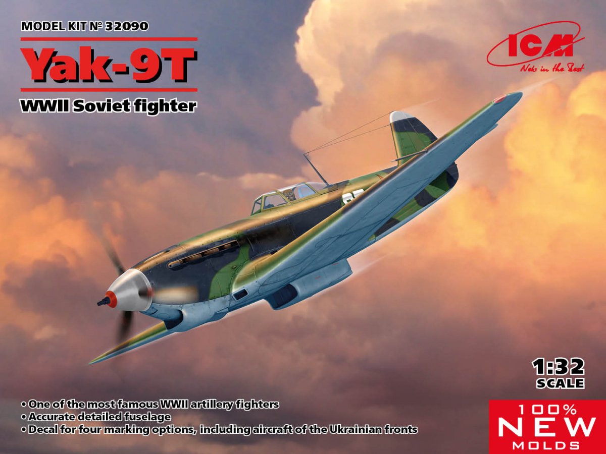 ICM 32090 Yak-9T, chasseur soviétique de la Seconde Guerre mondiale, échelle 1/32