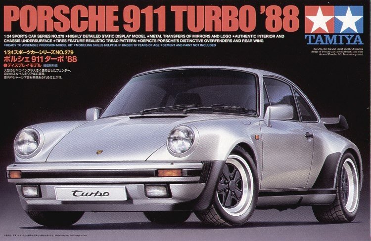 Tamiya- Porsche 911 Turbo '88, 24279, 1/24 