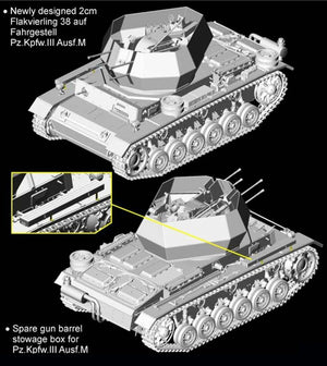 Cyber ​​​​Hobby 6778 2cm Flakvierling 38 auf Fahrgestell Pz.Kpfw.III Ausf.M (1/35) – image 2