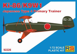 RS Models 92226 Ki-86/K9W1 Avion d&amp;#39;entraînement primaire japonais de type 4 1/72
