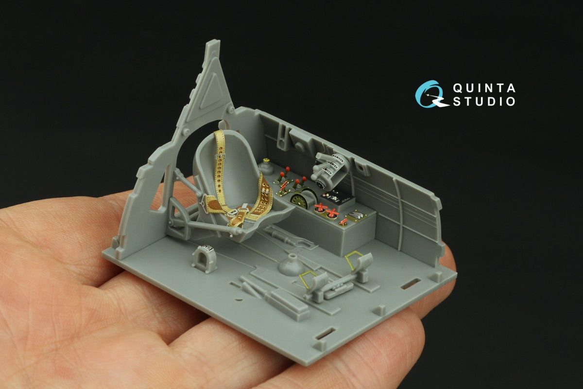 Intérieur coloré imprimé en 3D sur papier décalcomanie (Hasegawa) Quinta Studio QD32238 Mitsubishi J2M3/5/6 Raiden 1/32 – image 9