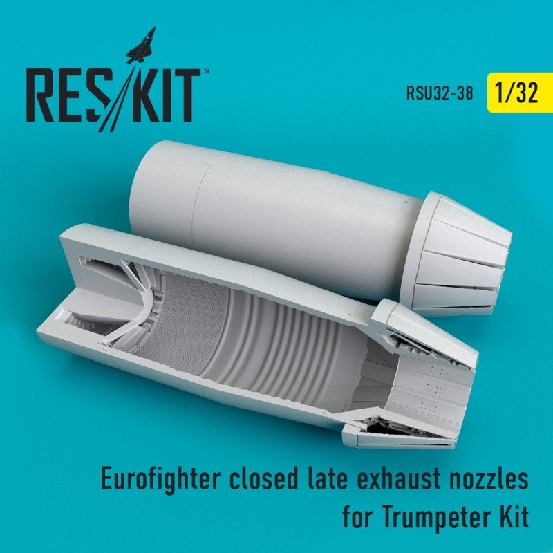 RESKIT RSU32-0038 Tuyères d&amp;#39;échappement fermées (type tardif) pour Eurofighter, kit Trumpeter au 1/32