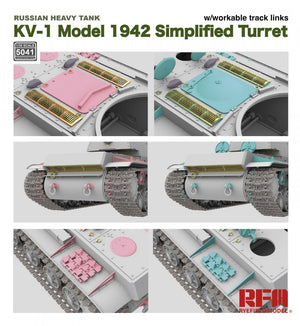 Maquette Rye Field 5041 KV-1 Modèle 1942 Tourelle simplifiée 1/35 – Bild 5