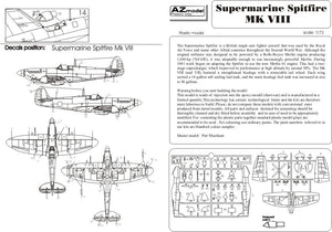 AZ Modèle AZ7378 Spitfire Mk.VIII RAF (1/72)  – immagine 4
