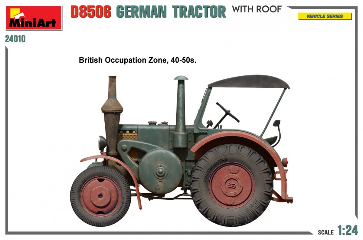 MiniArt 24010 Tracteur allemand D8506 avec toit 1/24 – image 3