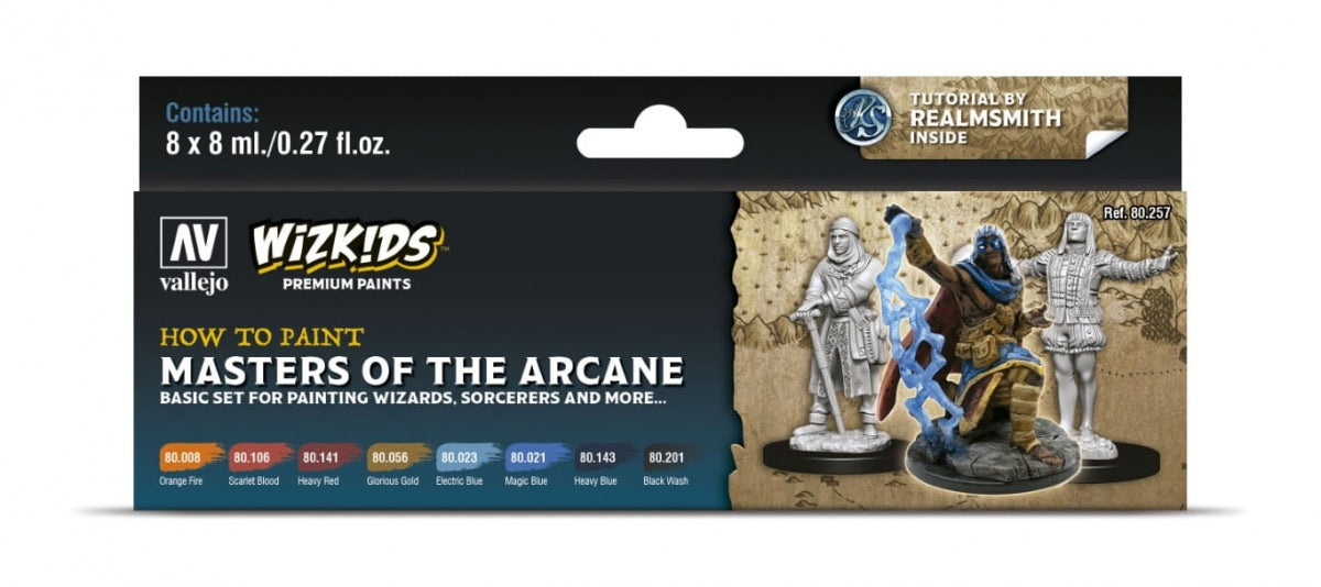 Vallejo 80257 Wizkids Masters of the Arcane Set 8x8ml