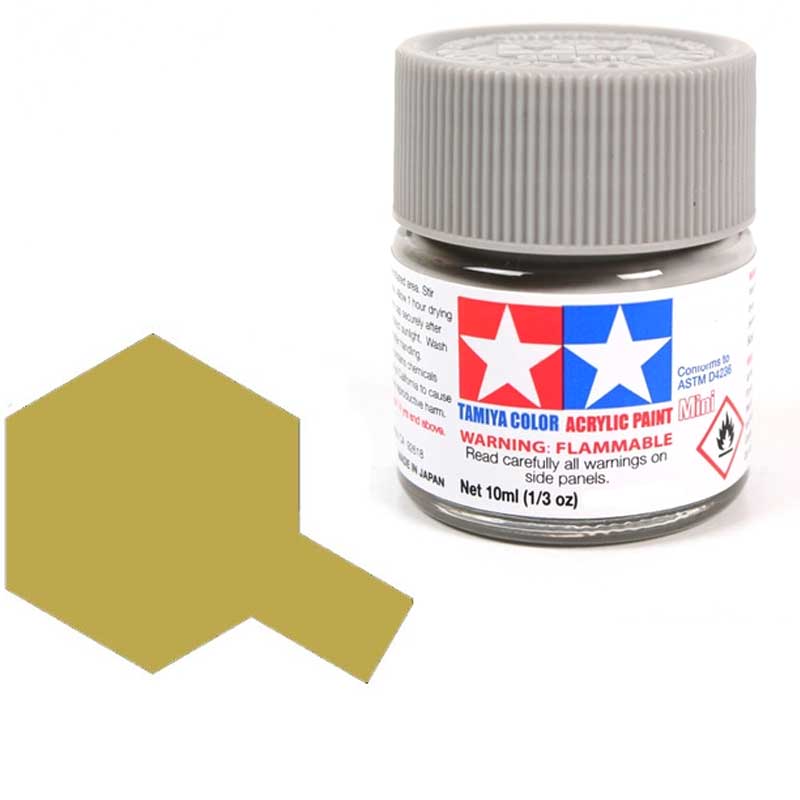 Peinture acrylique Tamiya XF60 Jaune foncé (81760) 10 ml