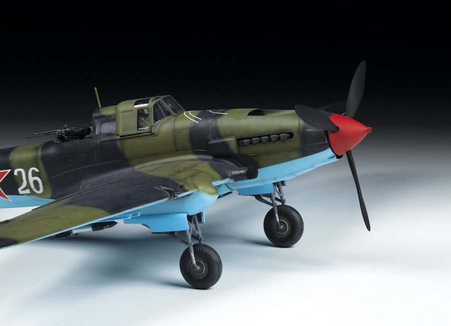 Zvezda 4826 avion d&amp;#39;attaque biplace soviétique IL-2 shturmovik (mod.1943) 1/48 – image 7