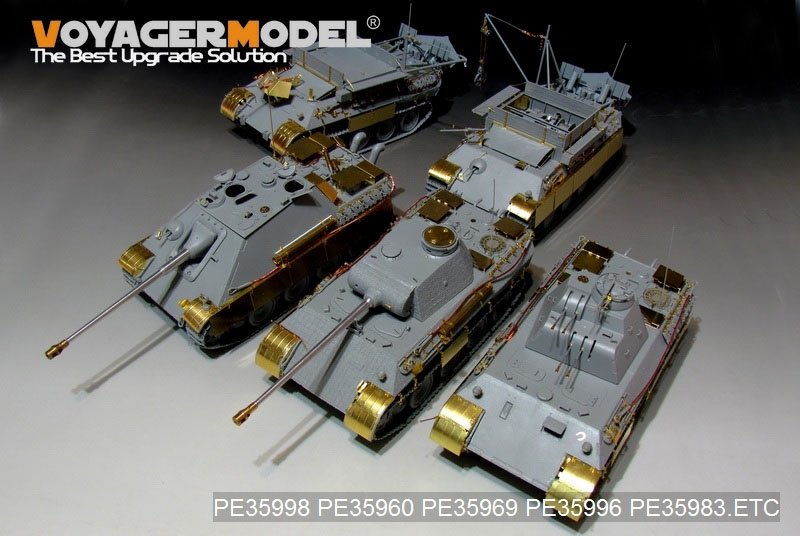 Maquette Voyager PE35998 FlaKPanzer V allemand de la Seconde Guerre mondiale, canon antiaérien FlaKvierling 20 mm MG 151/20, version de base pour TAKOM 2105 au 1/35 – image 15