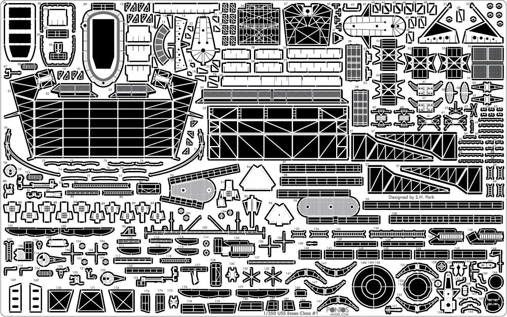 Pontos 35004F1 USS CV-10 Yorktown 1944 Detail Up Set 1/350 – zdjęcie 12