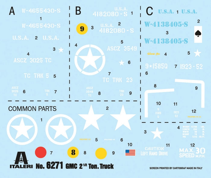 Italeri 6271 Camion GMC 2 1/2 tonnes 6x6 « 80e anniversaire du Débarquement » 1/35 – immagine 6