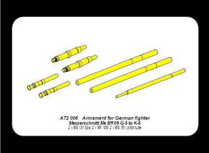 Aber A72 006 Armement pour chasseur allemand Me 109G-5 à K-6 (1/72) – immagine 7