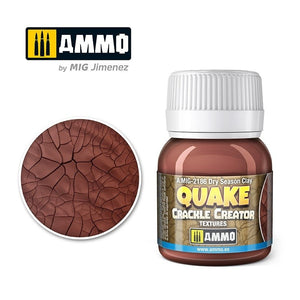AMMO of Mig Jimenez 2186 QUAKE CRACCLE CREATOR TEXTURES Argile Saison Sèche 40ml