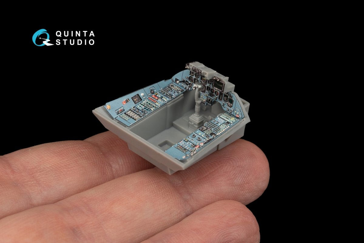 Intérieur imprimé en 3D et coloré sur papier décalcomanie Quinta Studio QD48173 Su-33 (pour kit Minibase) 1/48 – immagine 8