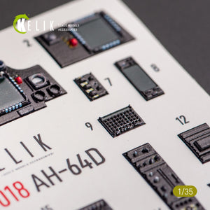 KELIK K35018 AH-64D APACHE - Décalcomanies 3D pour intérieur de maquette TAKOM au 1/35 – image 9