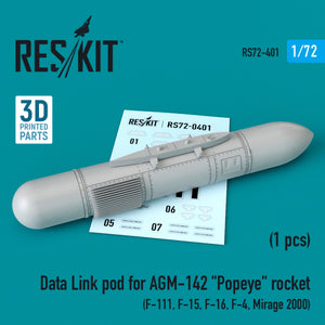 Nappe de liaison de données RESKIT RS72-0401 pour fusée AGM-142 « Popeye » 1/72