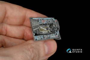 Intérieur imprimé en 3D et coloré sur papier décalcomanie Quinta Studio QD48148 Su-27 (pour kit GWH) 1/48 – image 4