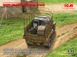 Camion-cuisine de l&amp;#39;armée américaine de la Seconde Guerre mondiale ICM 35587, échelle 1/35