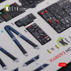 KELIK K48093 CH-47F stickers 3D intérieur pour kit Italeri 1/48 – immagine 5