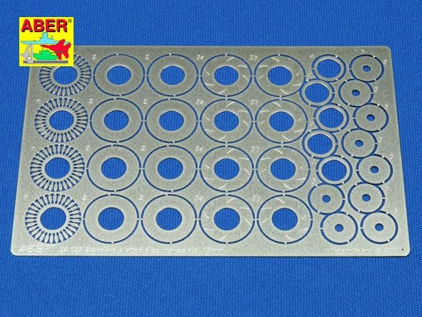 Disques de frein rainurés standard Aber 24023, diamètre 13 mm (1/24")