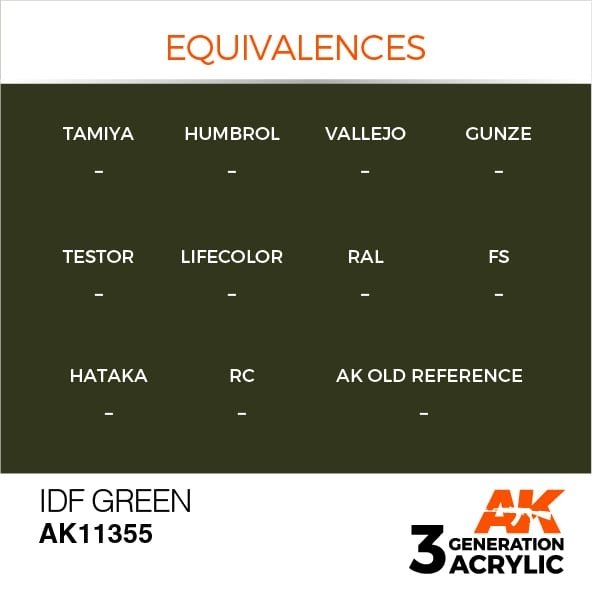 AK Interactive AK11355 IDF Vert 17 ml – image 3