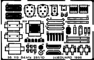 Édouard 35113 Sd. Kfz.251/1 Ausf. D 1/35 Tamiya