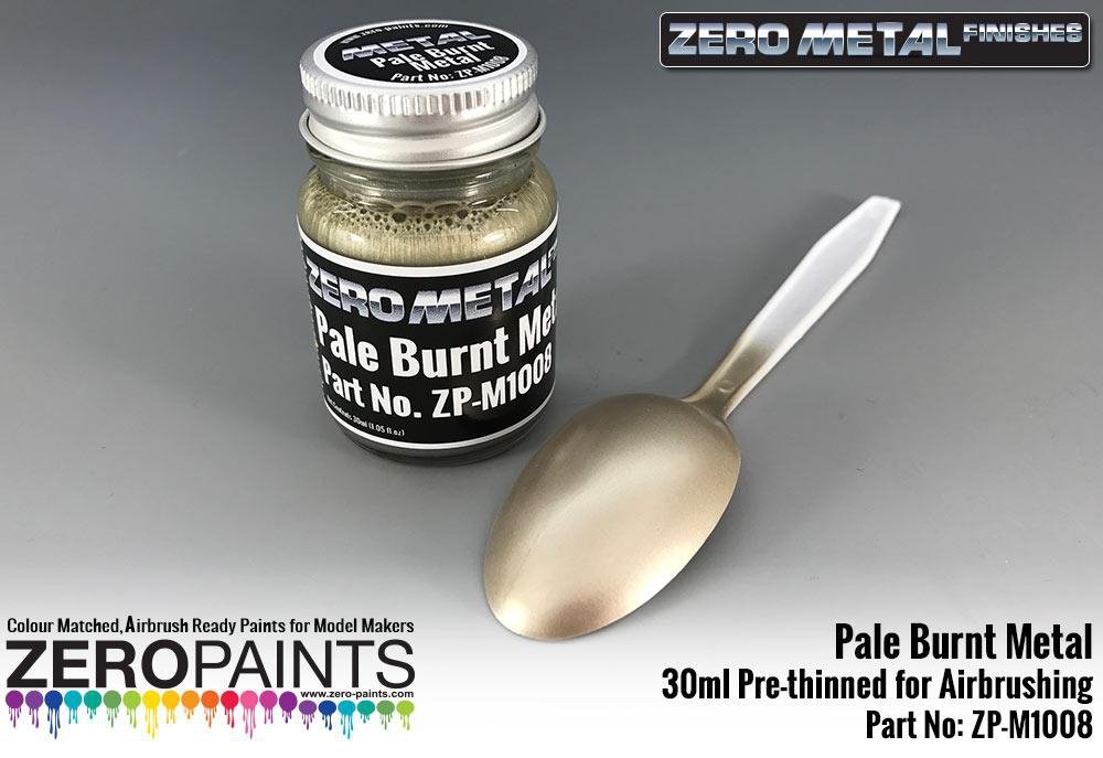 Peinture métal brûlé pâle Zero Paints ZP-M1008 - 30 ml - Zero Metal Finishes
