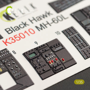 KELIK K35010 MH-60L BLACK HAWK - Décalcomanies 3D pour intérieur de la maquette Kitty Hawk au 1/35 – Bild 7