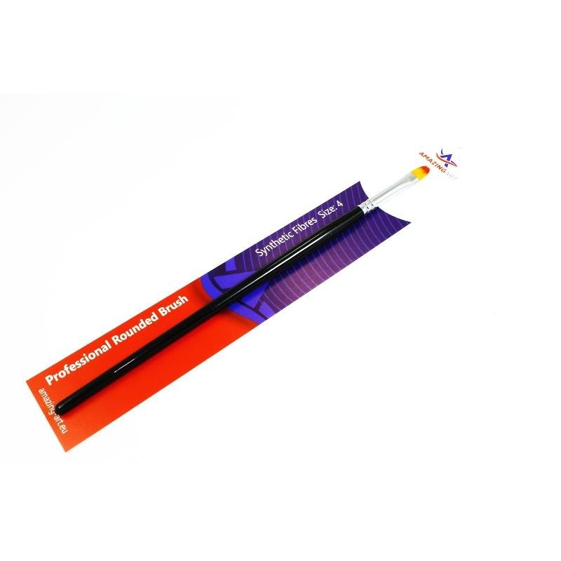 Amazing Art 12992 PINCEAU SYNTHÉTIQUE DEMI-ROND 4