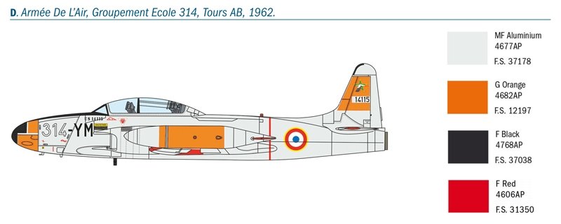 Italeri 1444 T-33A SHOOTING STAR 1/72  – immagine 11