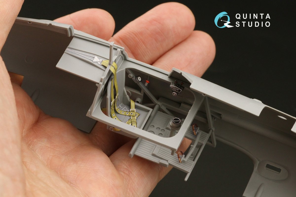 Intérieur imprimé en 3D et coloré sur papier décalcomanie (ICM) Quinta Studio QD32135 Gloster Gladiator Mk II 1/32  – Bild 4