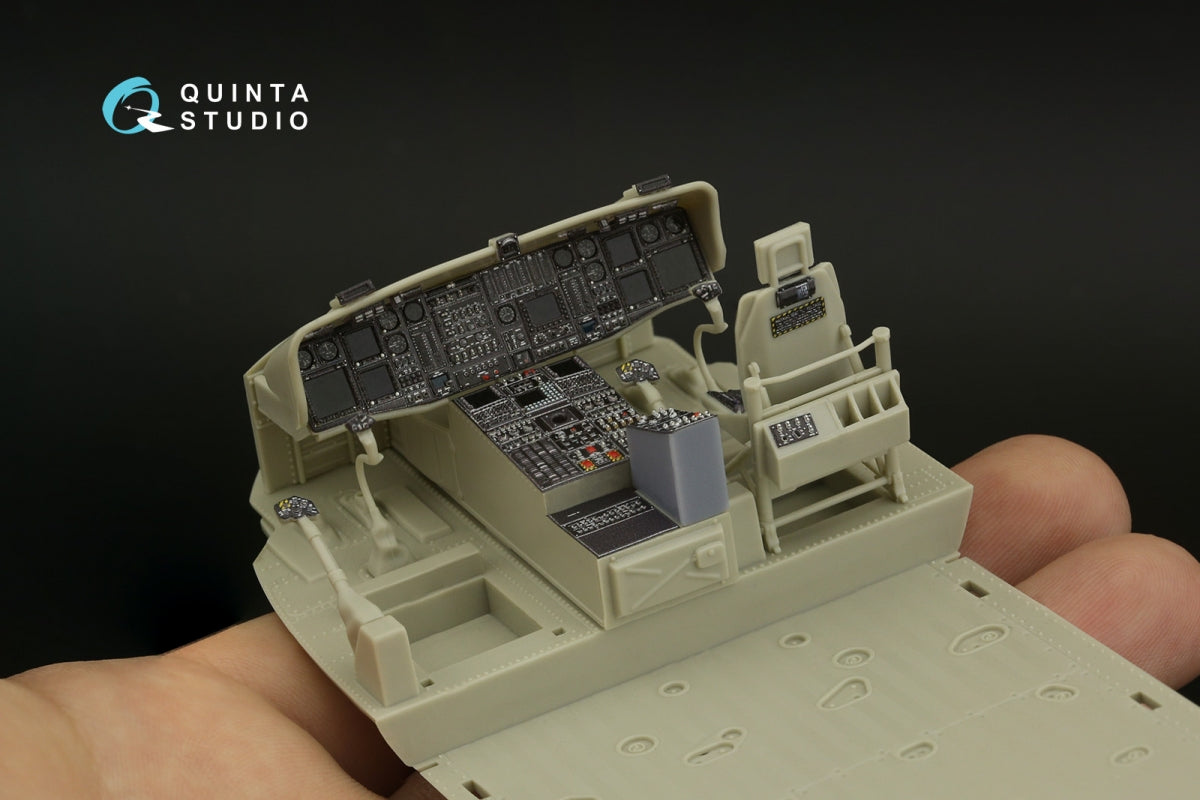 Intérieur du MH-60L Quinta Studio QD+35108 imprimé en 3D et coloré sur papier décalcomanie (Kitty Hawk) (avec pièces en résine imprimées en 3D) 1/35 – immagine 8