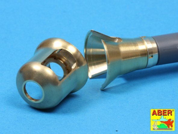 Aber 16L-08 Frein de bouche ancien pour le canon des premiers chars Tiger I et Tiger II (tourelle Porsche) / Frein de bouche ancien pour le canon de 8,8 cm des Tiger I et Tiger II (tourelle Porsche) allemands, échelle 1/16 – image 19