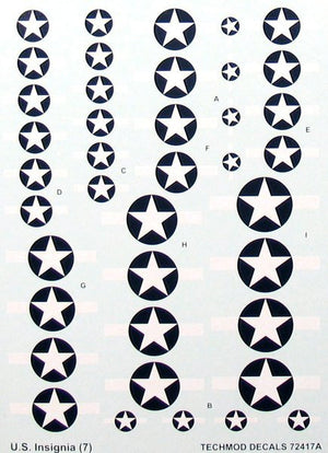 Techmod 72417 U.S.National Insignia 1943-1945 1/72